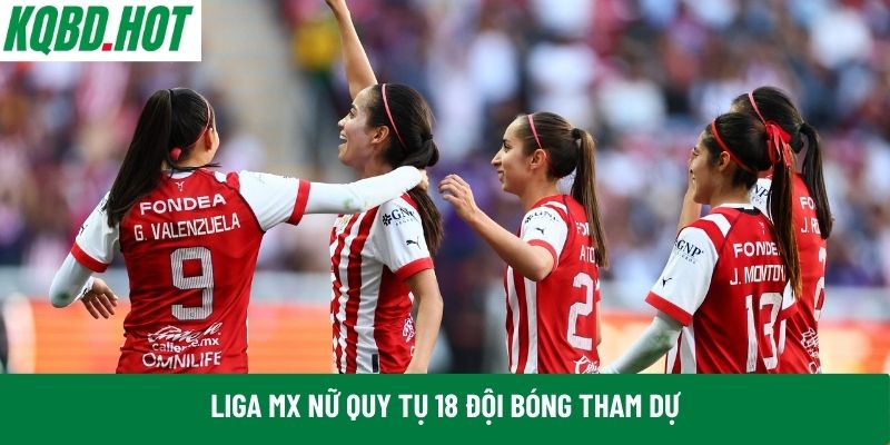 Liga MX nữ quy tụ 18 đội bóng tham dự