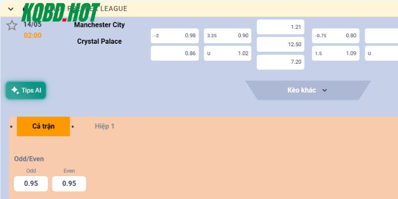 Phân tích soi kèo Man City vs Crystal Palace trong giải Ngoại Hạng Anh 2026