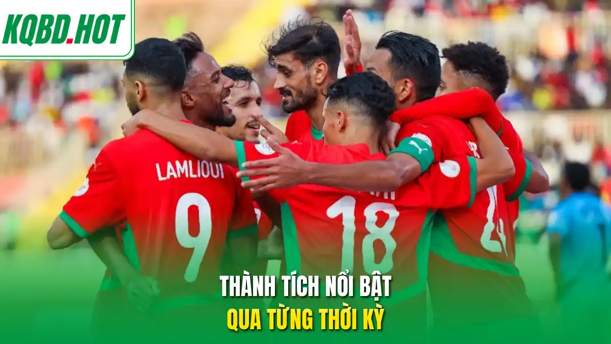 Thành tích nổi bật qua từng thời kỳ