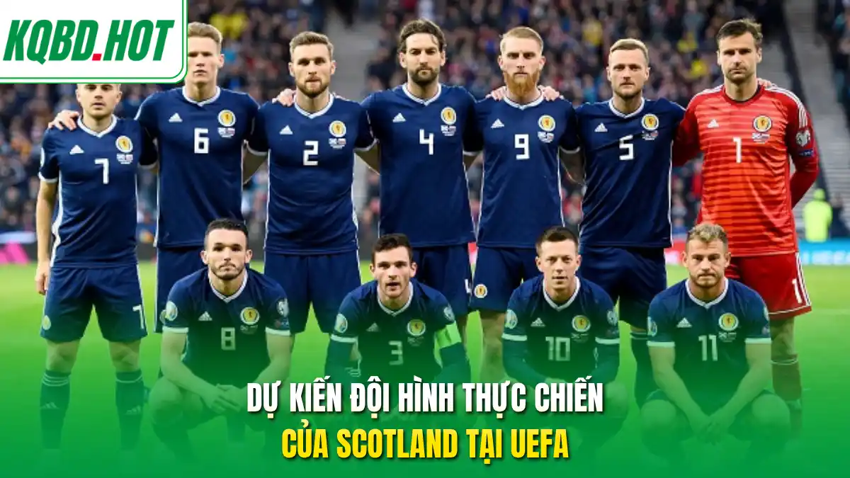 Dự kiến đội hình thực chiến của Scotland tại UEFA