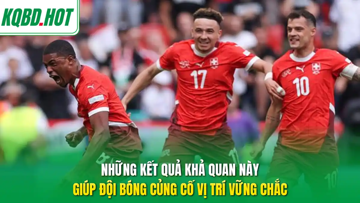 Những kết quả khả quan này giúp đội bóng củng cố vị trí vững chắc